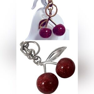 Sale 🚨New Cherry excellent quality Charm bag accessory in gold or Silver